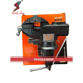 Ê tô kẹp bàn mini mâm xoay 360 độ Asaki - xixang