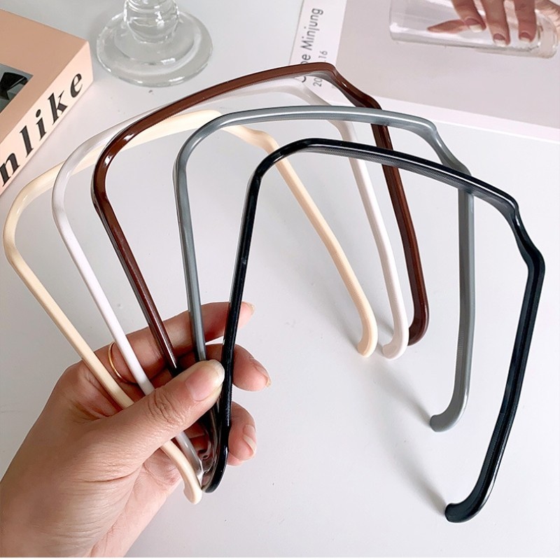 Kính Mát Vuông Băng Đô Quấn Tóc Nữ Mới Nén Tóc Vô Hình Cố Định Băng Đô