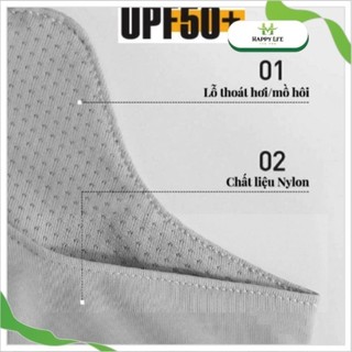 Khẩu trang chống tia UV, khẩu trang chống nắng che gò má UPF50+ unisex thời trang