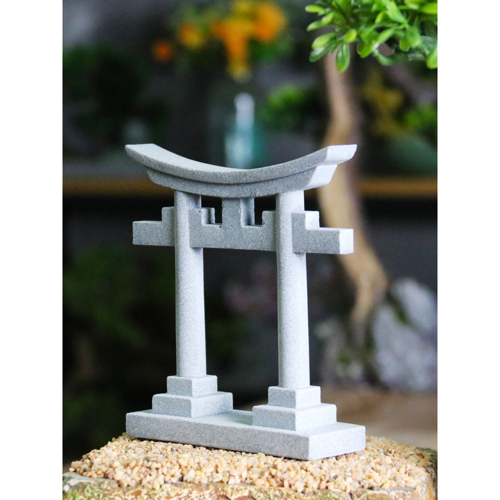 Cổng Trời Torii Bằng Đá Sa Thạch Dùng Trang Trí Tiểu Cảnh, Bonsai, Thủy Sinh, Tượng Phật