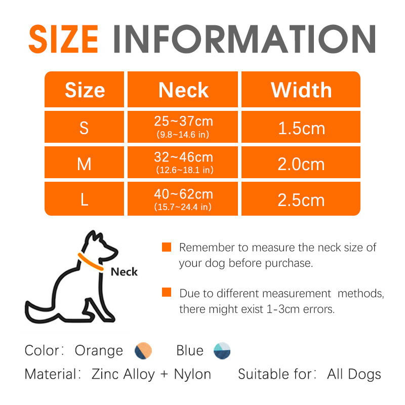 HamshMoc Cổ Chó Có Thể Điều Chỉnh Nylon Mềm Cổ Thú Cưng Hạng Nặng Với Khóa Kim Loại Cho Nhỏ Vừa Chó Lớn Đi Bộ Ngoài Trời