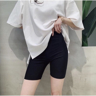 Quần legging lửng cạp cao vải thun cao cấp siêu co giãn freesize 55kg .