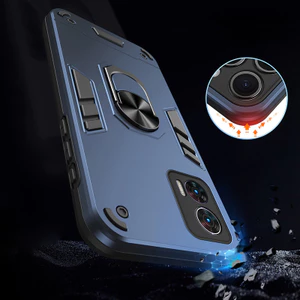 Dành Cho Motorola Edge 30 Neo Rugged Armor Case Có Giá Đỡ Nhẫn Chân Đế Vỏ Bảo Vệ