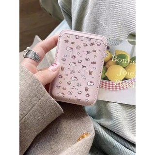 Hộp đựng ví Kitty Pink Thích hợp cho iphone 15promax Vỏ ví đựng thẻ điện thoại