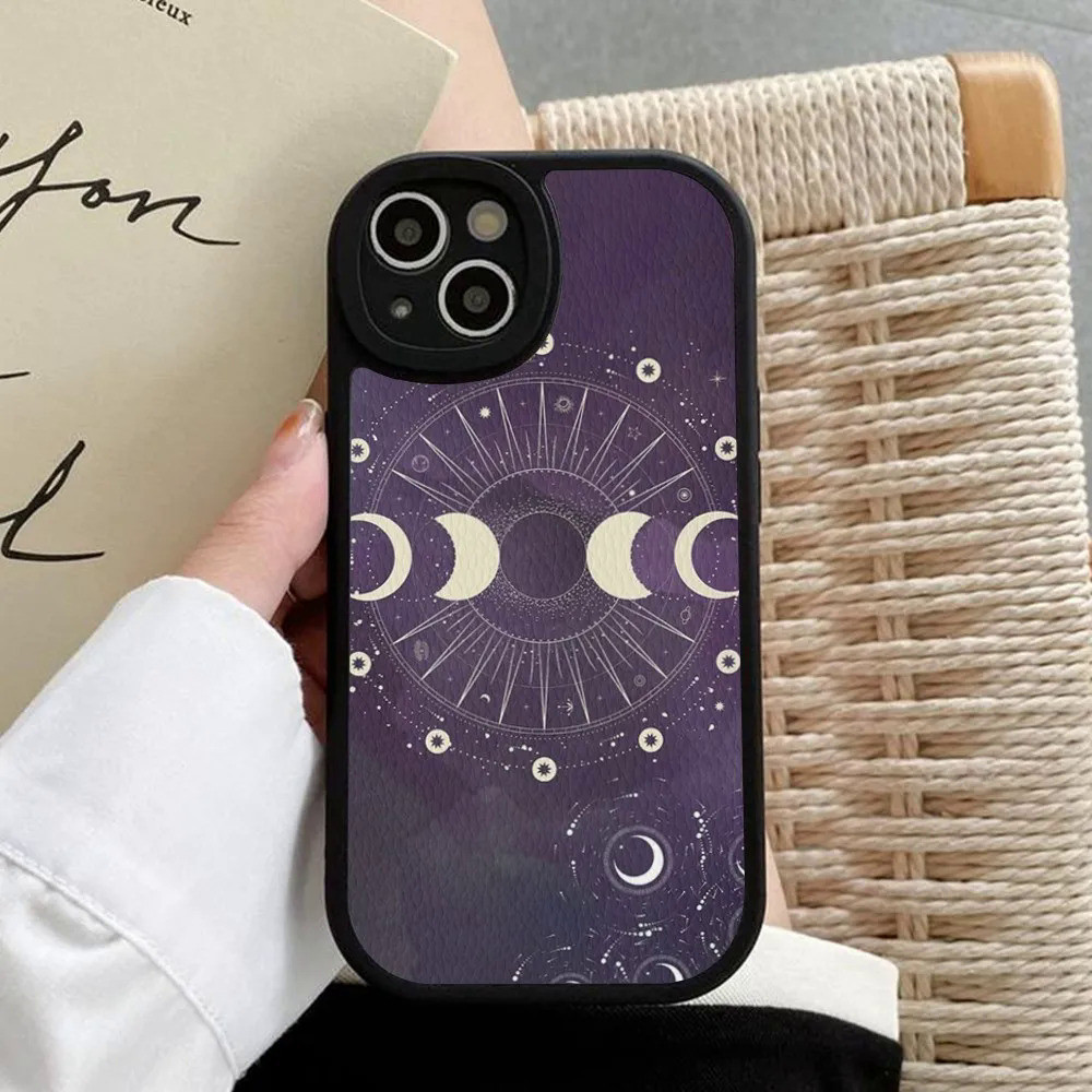 BK-1 Witches Moon Tarot Mystery Ốp Điện Thoại Da Cứng Cho iPhone 17,15 14 13 12 Mini 11 14 Pro Max Xs X Xr 7 8 Plus Funda
