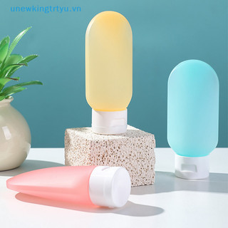 Unewtyu 3 Cái / bộ Chai Có Thể Đổ Lại 60ml Silicon Mềm Lotion Hộp Bóp Ống Trống Chai Dầu Gội Du Lịch Di Động VN
