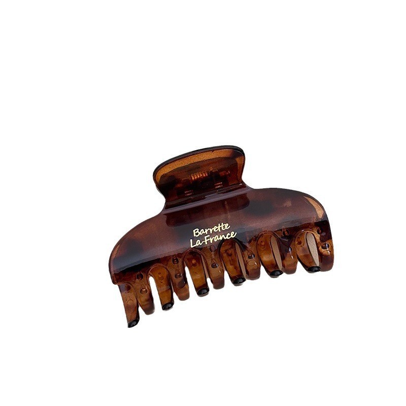 Kẹp tóc nữ Acrylic trong suốt Retro