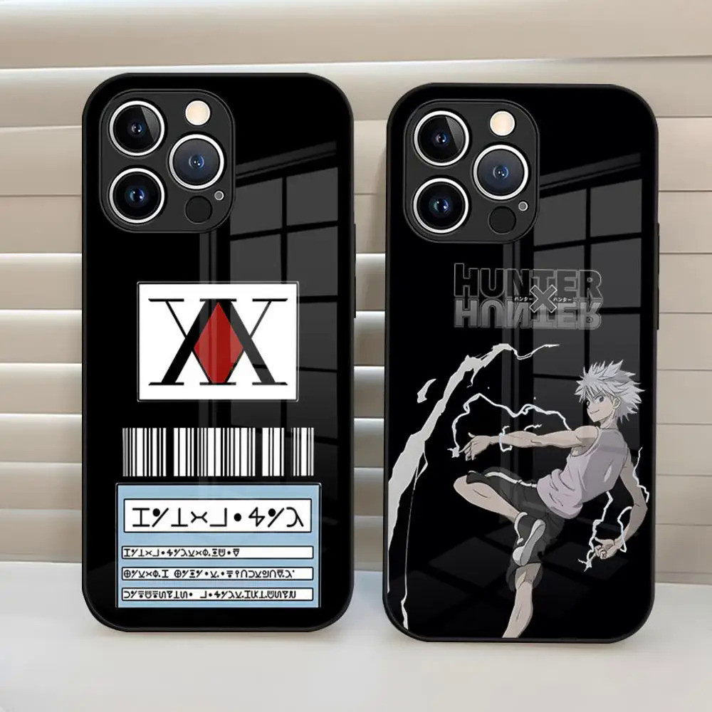 BK-1 Hxh Hunter x Hunter Giấy Phép Ốp lưng Kính Cường Lực Ốp Lưng Cho iPhone 17,15 Pro Max 14 Pro 12 11 13 Mini X XR XS 8 7 Plus SE 0728
