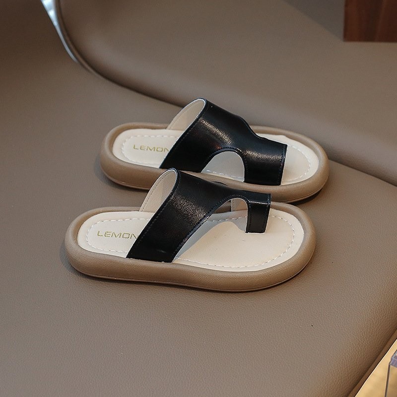 sandal bé gái dép lê xỏ ngón cho bé trai da PU bóng mềm êm chân chống trượt QCCC full box có size đại MG Baby 7705