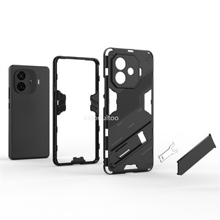 Dành Cho Vivo iQOO Z9 Z9x Z9 Turbo Z9Turbo iQOOZ9 iQOOZ9x 5G Vỏ Điện Thoại Giáp Thời Trang Chống Sốc Ốp Lưng Bảo Vệ Camera Giá Đỡ Vỏ Cứng