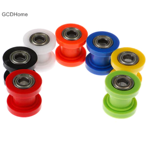 Gcdhome 10mm Xích Con Lăn Trượt Co Giãn Có Thể Điều Chỉnh Bánh Xe Ròng Rọc Hướng Dẫn Lỗ Bụi Bẩn Nóng bỏng