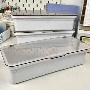 Gcdhome Flip-top Hộp lưu trữ trong suốt Hộp đựng thẻ nhỏ Hộp đựng thẻ dung lượng lớn Hộp lưu trữ trò chơi Hộp đựng thẻ HOT