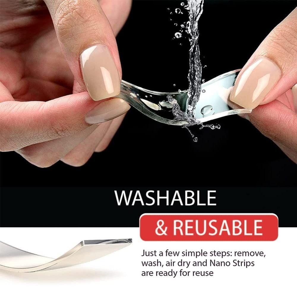 SUNKISSD 60 Cái / 120 Cái Dính Hai Mặt, Miếng Dán Tường Chống Thấm Nước Chống Thấm Nước, Băng Dính Trong Suốt Có Thể Tái Sử Dụng Có Thể Cắt Được