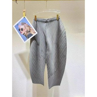 Miyake Quần Xếp Ly Nữ Phong Cách Mới Mùa Hè Kích Thước Lớn Quần Chuối Rời Eo Cao Đến Mắt Cá Chân Quần Nữ Phong Cách Mỏng