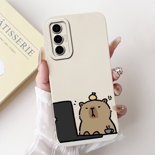 Vỏ Chống Sốc Cho Tecno Pova 3 Pova3 Ốp điện thoại LF7n Sang Trọng Ống Kính Máy Ảnh Vuông Bảo Vệ Mặt Sau Silicon Cho Tecno Pova 3 Vỏ