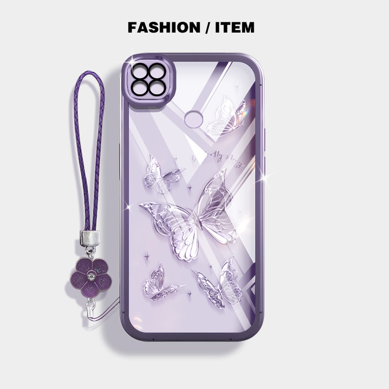 Ốp Điện Thoại YBD INS Style Cho Xiaomi POCO C31 Redmi 9C 9 Activ 10A 10C 10 Vỏ Bướm Niche Power Được Trang Bị Bảo Vệ Ống Kính