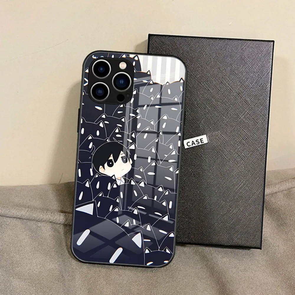 Ốp Điện Thoại BK-1 Anime Omori Cho iPhone 17,15 Pro Max14 Pro 12 11 13 Mini X XR XS 8 7 Plus SE Ốp Lưng Kính Cường Lực 0728