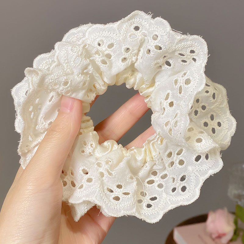 Dây buộc tóc ren mới, màu ấm áp, dành cho phụ nữ