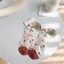 GAVESTO 1 Đôi Tất Lụa Băng Mỏng, Tất Ngắn Chống Trơn Trượt Thoáng Khí Nhẹ, Tất Mắt Cá Chân In Hoa Trong Suốt Đa Năng Thời Trang Cho Mùa Hè