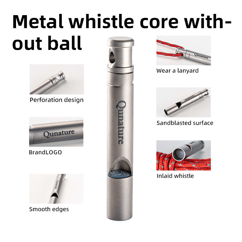 Còi cứu sinh Titan 120 decibel, có dây buộc, phù hợp camping và cảnh báo khẩn cấp