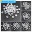 20 / 50 Chiếc 6-10 Mm Acrylic AB Màu Tròn Trái Tim Ngôi Sao Hạt DIY Handmade Chất Liệu Cho Bông Tai Dây Chuyền Trang Sức Làm