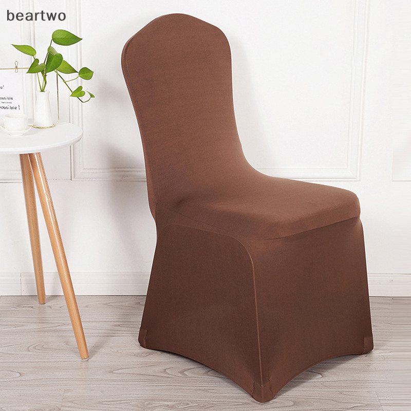< Beartwo > 1 Chiếc Bọc Ghế Cưới polyester Co Giãn Slipcover Cho Nhà Hàng Tiệc Khách Sạn Tiệc Ăn Đa Năng Bọc Ghế Đẹp