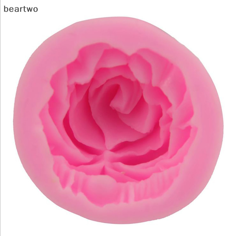 < Beartwo > 3D Hoa Hồng Hình Silicone Fondant Xà Phòng Khuôn Bánh Cupcake Dụng Cụ Làm Bánh Đẹp