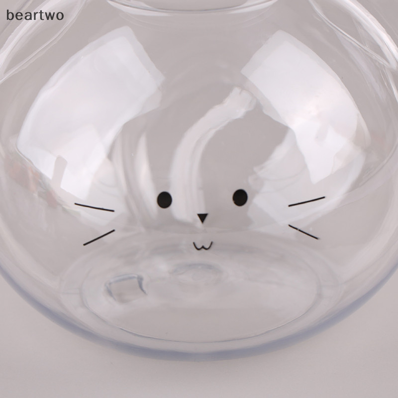 < Beartwo > Bình Nước Trà Sữa Nước Cà Phê Di Động Cốc Uống Nhà Trong Suốt Đẹp BPA Free Chai Nước Giải Khát