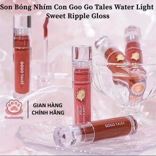 [ CHÍNH HÃNG GOO GO TALES] Son Bóng Nhím Con Goo Go Tales Water Light Sweet Ripple Gloss Son Lên Môi Tùy Theo Sắc Tố Da)