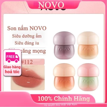 Son thạch thuỷ tinh NOVO siêu dưỡng ẩm căng mọng lâu phai chống dính cốc