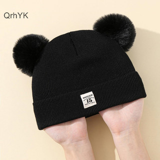 Nhà Máy Thời Trang Dễ Thương Mùa Đông Mũ Màu Trơn Len Dệt Kim Bonnet Bebe Bé Sơ Sinh Mũ Pompom Cho Trẻ Em Bé Trai Bé Gái Trẻ Em Mũ Ấm QrhYK