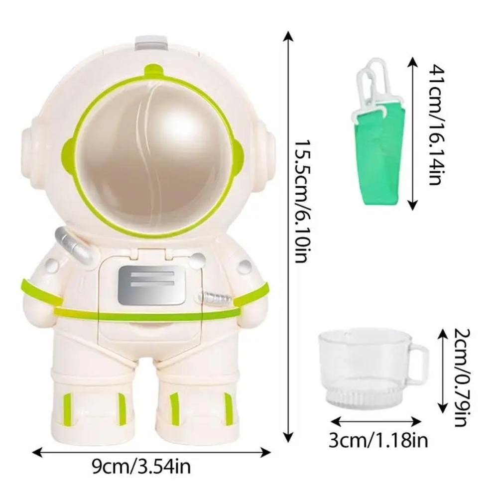 Bình Nước DAYBREAK, Có Cốc Nước Phi Hành Gia, Dây Đeo Mini Hồng Trắng Đồ Chơi Uống|Bé Trai Và Bé Gái