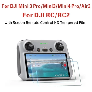 2 Bộ Phim Cường Lực Cho DJI Mini 3 PRO / Mini 4 PRO Có Màn Hình DJI RC / RC2 Điều Khiển Từ Xa HD Kính Cường Lực Bảo Vệ Cho AIR3 Phụ Kiện