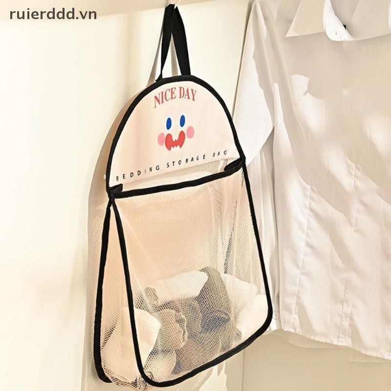 # ruierddd # Túi đựng đồ lót Túi lưới thoáng khí treo tường Tất Túi lưu trữ Tủ quần áo Túi đựng búp bê.