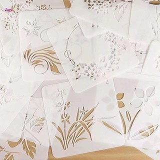 20 Chiếc DIY Plant Vẽ Nhanh Stencil Chất Liệu PET Có Thể Tái Sử Dụng Sơn Nghệ Thuật Stencil