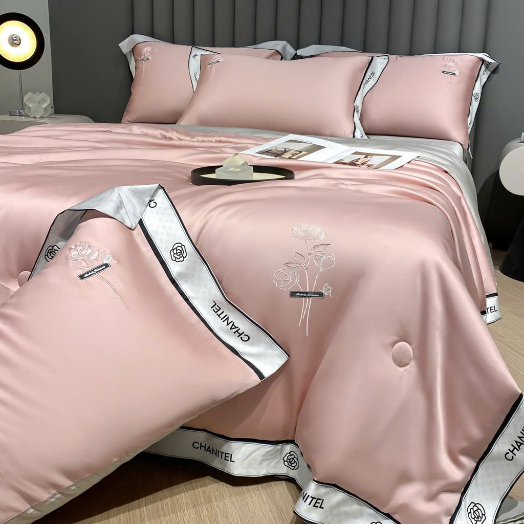 (ST655) Bộ Chăn Ga Gối Chất Liệu Phi Lụa Mượt Mà Với Những Tone Màu Sắc Siêu Bắt Mắt - MemMinbedding Luxury