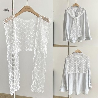 Julyhot Ren Móc Rỗng Cổ Giả Nữ Khăn Choàng Nhỏ Trang Trí Cổ Giả Nữ Quần Áo Phụ Kiện Có Thể Tháo Rời Cổ Massivedeals
