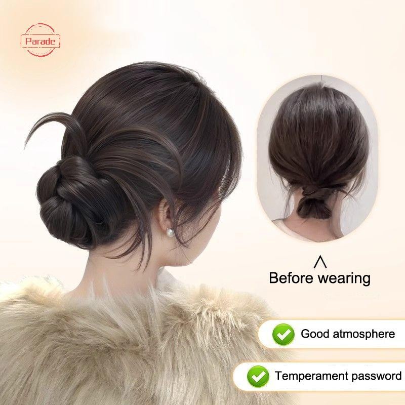 Diễu Hành Tổng Hợp Kẹp Loại Nơ Tóc Bun Thanh Lịch Và Tự Nhiên Đuôi Ngựa Phần Mở Rộng Tóc Cho Nữ VN