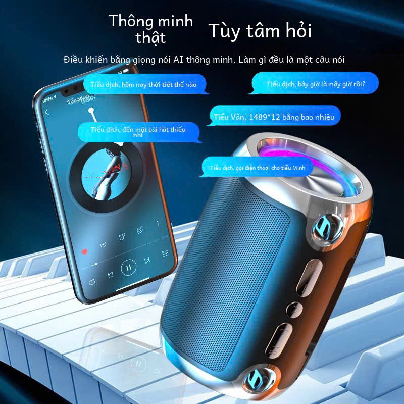𝐓𝐞𝐜𝐡 𝐒𝐭𝐨𝐫𝐞 Loa Bluetooth không dây TSN-1 có hiệu ứng âm thanh Hifi âm thanh nổi, dung lượng lớn và tuổi thọ pin dài