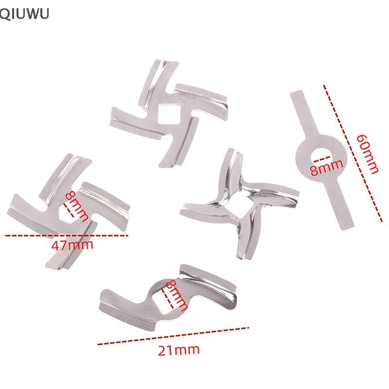 QIUWU Máy Xay Thịt Phần Lưỡi Xay Thực Phẩm Lưỡi Xay Dao Cắt Thay Thế Phù Hợp Cho Vitek Scarlett Elenberg Verloni Daewoo.