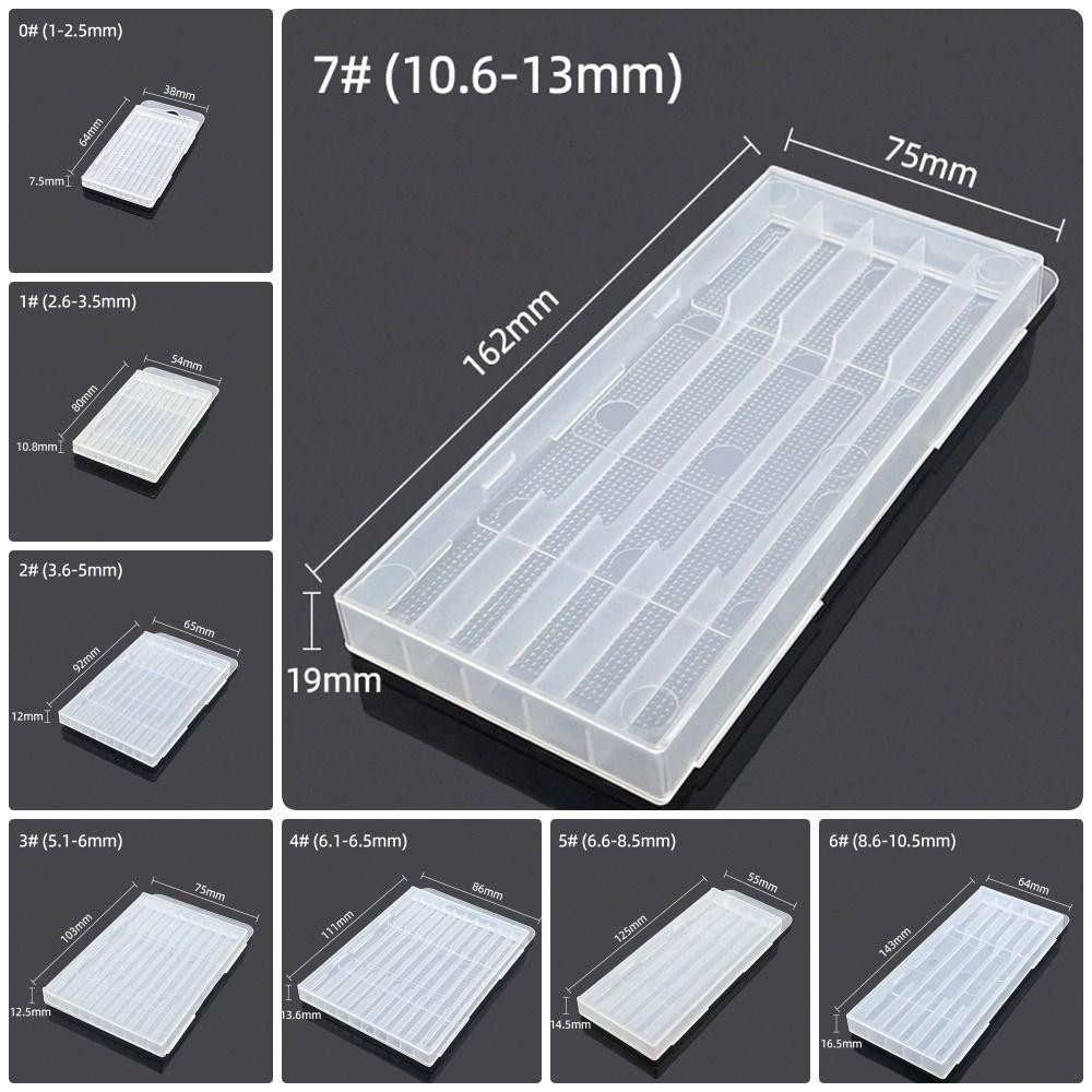 YUUKII 1 Cái Hộp Bảo Quản Mũi Khoan, Nhựa 5 / 10 Lỗ Bộ Phận Dụng Cụ Bảo Quản, Hộp Dụng Cụ Phần Cứng Đa Dạng Bền Đẹp Cho Phụ Kiện Vòi Khoan Xoắn