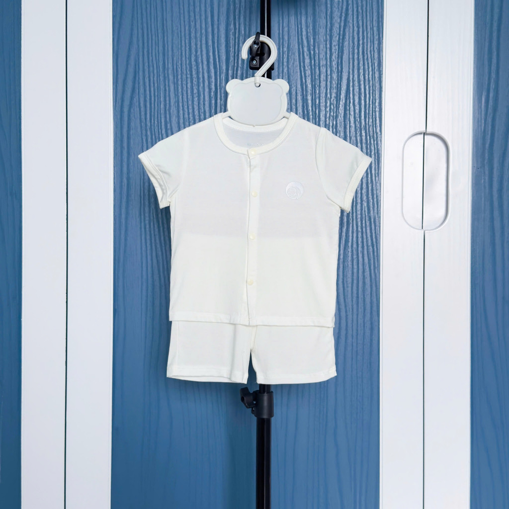 Bộ Cộc Tay Sơ Sinh Vải Sợi Tre Petit Mềm Mịn Thoáng Mát - Hàng Chính Hãng AMI0357-5