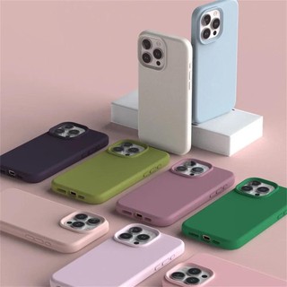 Ốp Điện Thoại Silicon Lỏng Chính Hãng Cho iPhone 16E 15 14 13 11 12 15 Pro Max Mini X XR XS 7 8 SE 2020 Ốp Lưng Chống Sốc