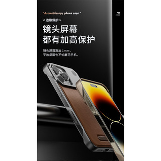 Ốp điện thoại hương liệu bằng da PU từ tính sang trọng cho iPhone 11 12 13 14 15 16 Pro Max Plus Sạc không dây Vỏ không viền