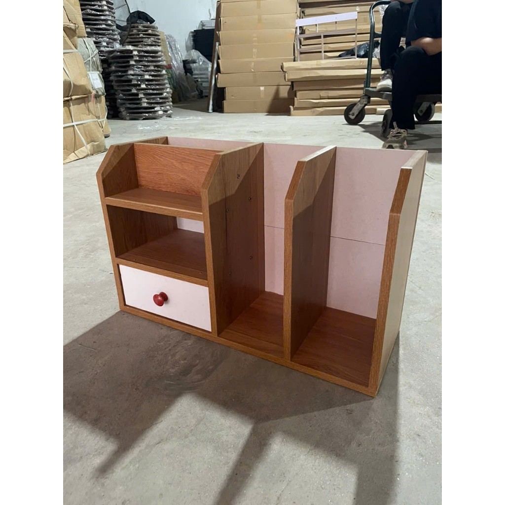 KỆ SÁCH ĐỂ BÀN,KỆ HỒ SƠ VÀ TÀI LIỆU VĂN PHÒNG SIZE 50x20x34cm có tấm hậu chắn sau