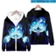 Shadow Milk Cookie Sang Trọng Cookie Run Kingdom anime Dây Kéo Áo Khoác Áo Khoác Unisex Top