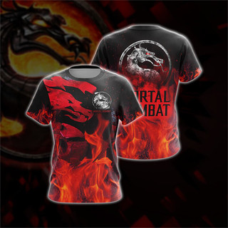 Mortal Kombat Áo Thun Chiến Đấu Trò Chơi 3D In Dạo Phố Nam Nữ Quá Khổ Tay Ngắn Áo Trẻ Em Tee Áo Quần Áo