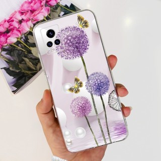 Dành Cho Vivo V20 2021 Vỏ V2040 V2043 V2025 V2024 Vỏ Mềm Khủng Long Dễ Thương Kỳ Lân Ốp lưng Cho VivoV20 V 20