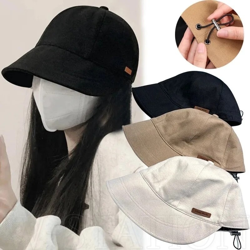 Mũ ngư dân nữ - Mũ chống nắng - Mũ leo núi ngoài trời - Xuân hè, Trắng đen, Vành lớn, Thoáng khí - Có thể gập lại, Mũ che nắng xô có thể điều chỉnh - Beac chống tia cực tím