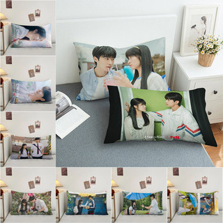 Phim truyền hình Hàn Quốc Lovely Runner Hình chữ nhật Vỏ gối Byeon Woo-seok & Hye-yoon Kim Side In Hình Đệm Polyester Trang Trí Sofa Nhà (Không Lõi)